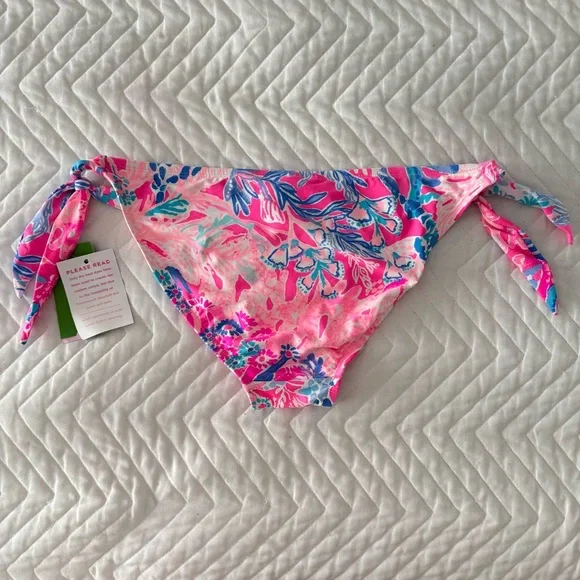Lilly Pulitzer Guava Bikini Bottom In Light Pascha Pink Aquadesiac NEW WITH TAG - Picture 2 of 7